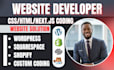 add custom HTML CSS js code to shopify, wordpress, squarespace website developer