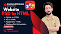 do PSD  to HTML, xd to HTML, sketch to HTML, figma to HTML and more