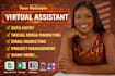 social media manager executive virtual assistant personal assistant data entry