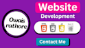 do website development as full stack web developer, HTML CSS react