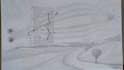 draw landscape or custom art with charcoal or pencil