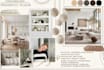 create a professional architectural moodboard and poster