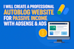 create a professional autoblog website for passive income
