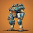 illustrate anime style mecha