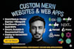 build ai saas website software frontend backend developer