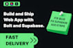 build web app with lovable, bolt, base44 supabase, stripe, make