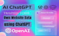build chatgpt openai wordpress website with gpt3 api ai, chatbot, chatgpt API
