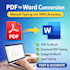 data entry, PDF to word, excel typing