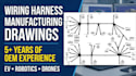 create professional wiring harness 2d manufacturing drawings