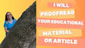 proofread your elementary education content