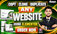 redesign, copy clone website, or duplicate websitec, into wordpress