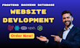 build website, website development, full stack developer, front end developer