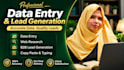 provide b2b lead generation and data entry