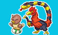 create pixel art for video games style gba