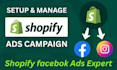 run shopify facebook ads and instagram ads campaign for your online business