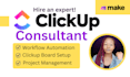 clickup project management workflow setup clickup consulting and training