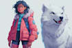 do character with furry, anime, and cartoon style