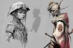 paint the concept of the characters