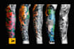 create a tattoo design of tattoo sleeve