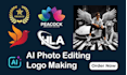 edit your photo, upscale, background remove with ai