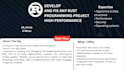 develop and fix any rust programming project high performance