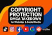 dmca takedown notice  remove copyright infringement fast