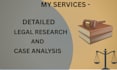 do detailed legal research and case analysis