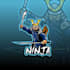 design ninja character gaming logo