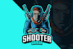 design high impact shooter gaming logo