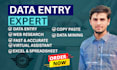 do fast and accurate typing, data entry, PDF to word