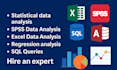 do statistical data analysis in spss, sql and excel