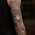 create a tattoo design of tattoo sleeve