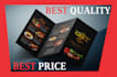 design professional, eye catching restaurant or cafe menu