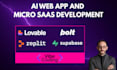 build ai web apps, mvps, saas and web solutions using lovable bolt and supabase