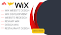 build wix website design wix website development redesign wix restaurant site