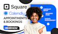 setup square booking, calendly,acuity scheduling, and appointment booking system