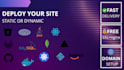help you deploy and host your static or dynamic website