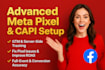 setup meta pixel, facebook conversion API, server site tracking via GTM