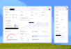 design a saas dashboard UI and web app interface in figma