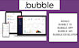 develop mobile app, web app, adalo bubble io flutterflow glide mvp saas website