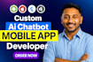 develop ai mobile app, ai chatbot, ai website, ai integration, ios android app