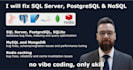 fix sql server, postgresql and nosql