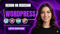 build wordpress website design and development