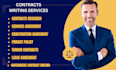 write legal document, contract ,lease, construction contracts