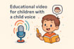 create calm, story based kids math educational videos