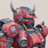 custom futuristic mecha robot character illustration art