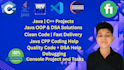 solve dsa problems and create java or cpp oop assignments