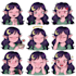 draw cute anime and chibi sticker emojis