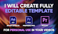 create after effects, premiere pro, mogrt template from scratch