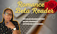 beta read, critique, and give feedback for romance writing